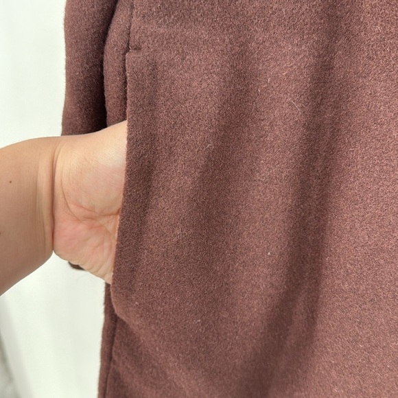 VINCE. Brushed Wool Blended Collared Single Breasted Shirt Coat Sz 1x - Picture 10 of 14